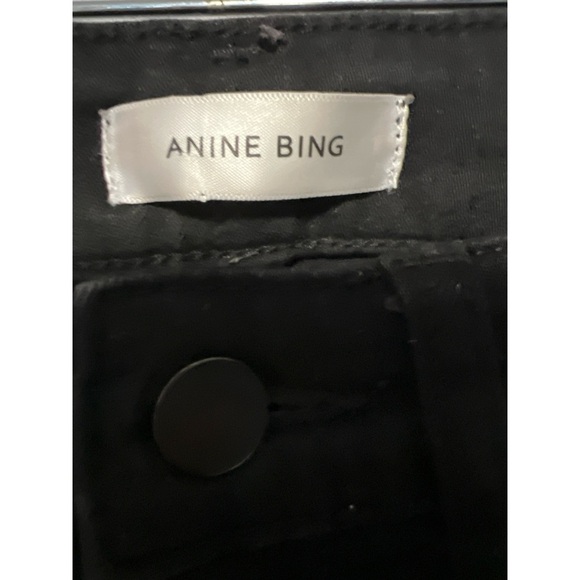 Anine Bing Black Skinny Jeans Sleek Modern Design - Picture 4 of 5